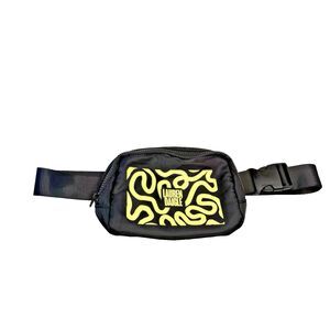 Lauren Daigle Concert VIP Belt Bag Fanny Pack Black Yellow Adjustable 50" EUC
